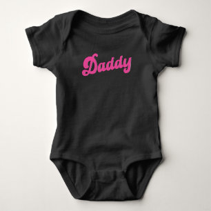 Gay Pride LGBT Pink Bear Gay Daddy Baby Bodysuit