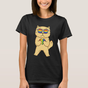 Gay Pride LGBT Rainbow - Cat Breed Persian - LGBT  T-Shirt