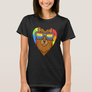 Gay Pride LGBT Rainbow - Cat Breed Somali - LGBT H T-Shirt