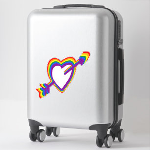 Gay Pride LGBT Rainbow Heart with Arrow Cute LGBTQ