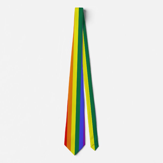 Gay Pride LGBT Rainbow Tie (Front)