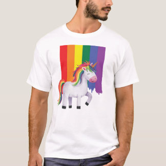 Gay Pride LGBT Rainbow Unicorn T-Shirt