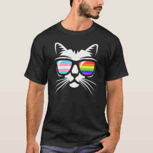 Gay Pride Lgbt Transgender Pride Cat Presents You T-Shirt