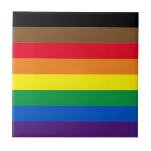 Gay Pride lgbtq diversity inclusive rainbow flag Tile