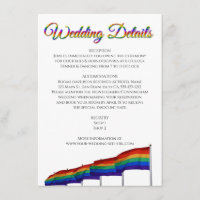 Gay Pride LGBTQ Rainbow Flags Wedding Details