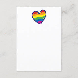 Gay Pride Love Heart Invitation