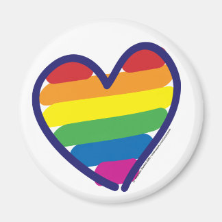 Gay Pride Love Heart Magnet