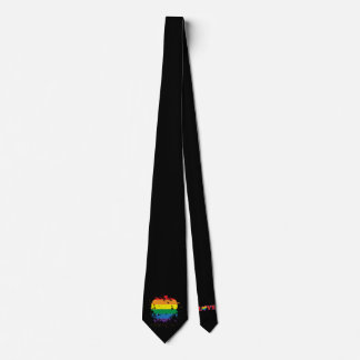 Gay Pride Love Hearts Tie