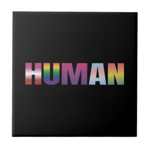 Gay Pride Love is Love LGBT Rainbow Flag Colours S Tile