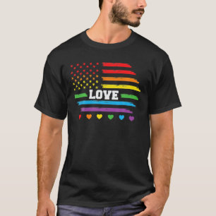 Gay Pride Love Rainbow Flag Clothing LGBT Funny T-Shirt
