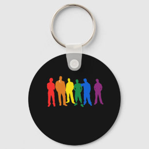 GAY PRIDE MEN KEY RING