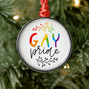 Gay Pride Metal Tree Decoration