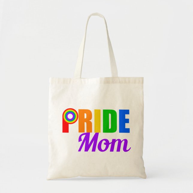 Gay Pride Mom Tote Bag (Front)