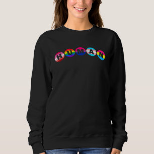 Gay Pride Month Human Lgbtq Flag Rainbow Lesbian T Sweatshirt