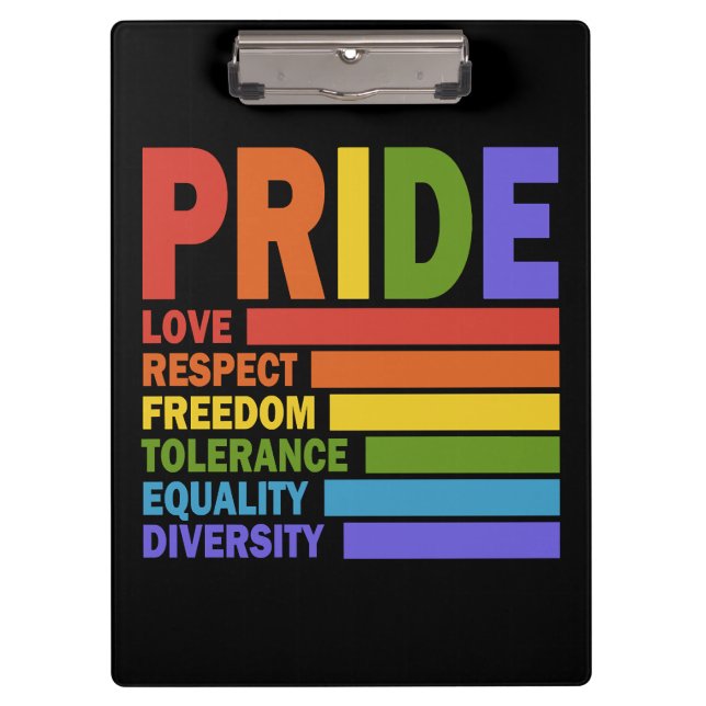 Gay Pride Month LGBT Clipboard (Front)