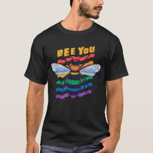 Gay Pride Month LGBT Lesbian Bee You Rainbow Funny T-Shirt