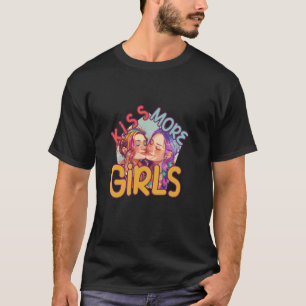 Gay Pride Month LGBTQ LGBT Rainbow Flag Kiss More T-Shirt