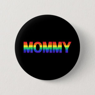 Gay Pride Month Lgbtq Mothers Day Rainbow Flag Que 6 Cm Round Badge