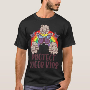 Gay Pride Month Protect Queer Lgbtq Ally Rainbow T-Shirt