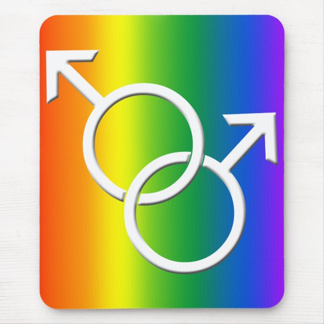 Gay Pride Mousepad Gay Pride Mousepads & Decor (Front)