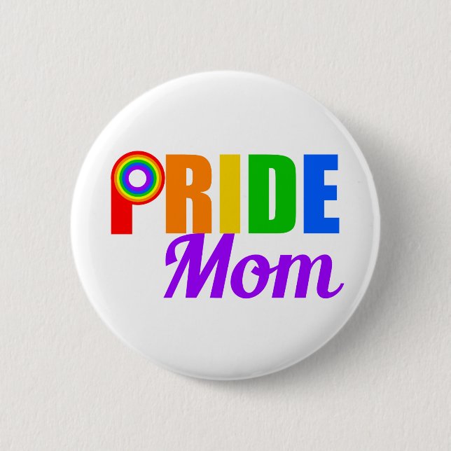 Gay Pride Mum Rainbow 6 Cm Round Badge (Front)