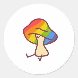 Gay Pride Mushroom Sticker