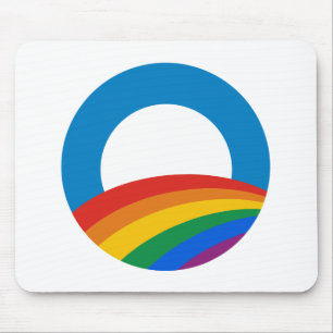 Gay Pride Obama Mouse Mat