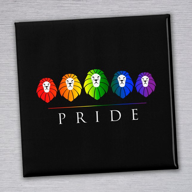 Gay Pride of Lions - LGBT Magnet (Creator Uploaded)