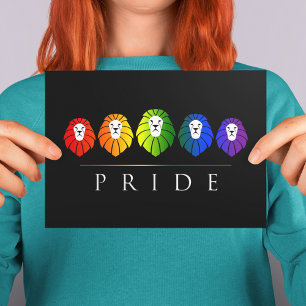 Gay Pride of Lions - LGBT Postcard