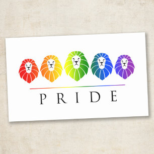 Gay Pride of Lions - LGBT Rectangular Sticker