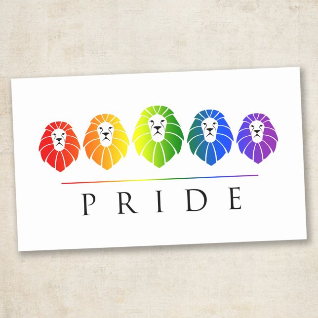 Gay Pride of Lions - LGBT Rectangular Sticker (Creator Uploaded)