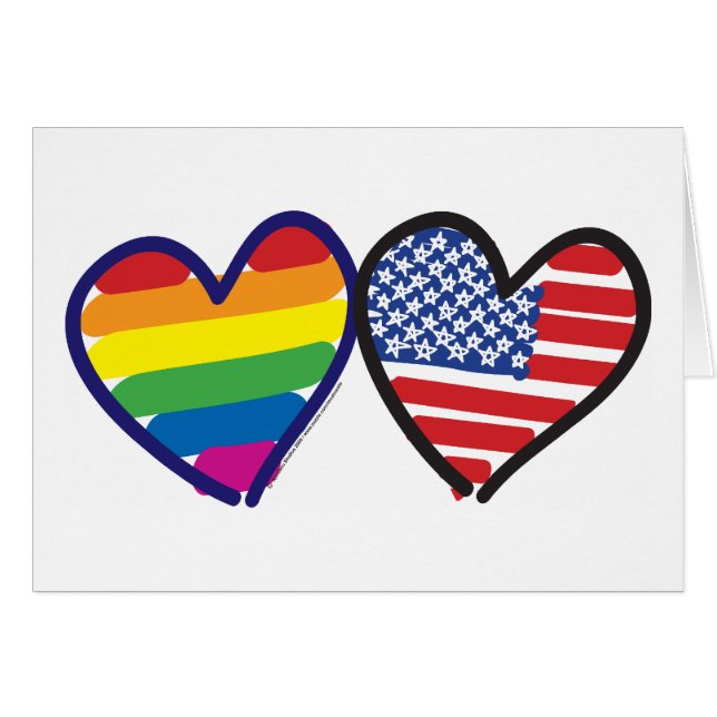 Gay Pride Patriotic USA (Front Horizontal)