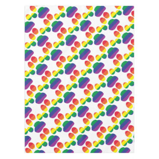 Gay-Pride-Paw-Print Tablecloth