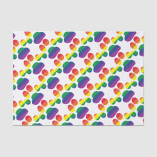 Gay-Pride-Paw-Print Tissue Paper