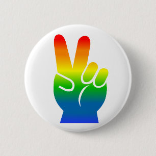 Gay Pride Peace button