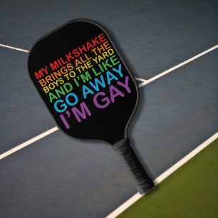 Gay Pride Pickleball Paddle