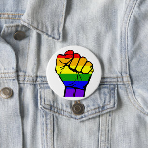 Gay Pride Pin - Pride Flag Button - Gay rights