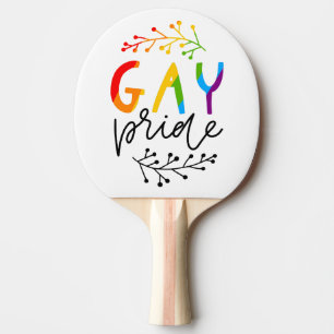 Gay Pride Ping Pong Paddle