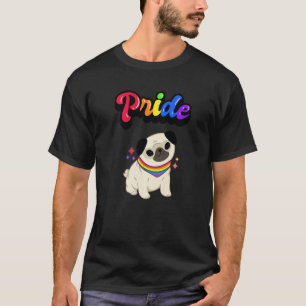 Gay Pride Pretty Gaysian Lgbt Rainbow Colours Dog T-Shirt