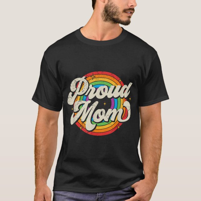  Gay Pride Proud Mum Lgbt Parent Mother'S Day  T-Shirt (Front)