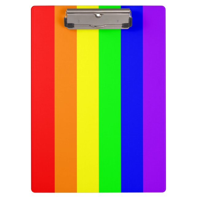 Gay Pride (Pure Colours) Clip Board (Front)