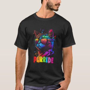Gay Pride Purride  Cat LGBT Pride Month Equality T-Shirt