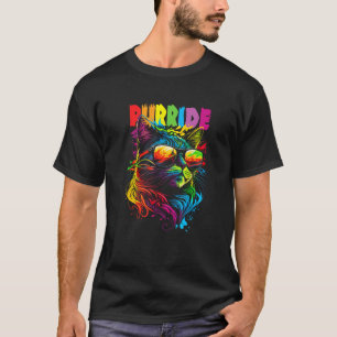 Gay Pride Purride Cat LGBT Pride Month Equality T-Shirt