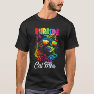 Gay Pride Purride Cat Mother LGBT Pride Month Cute T-Shirt