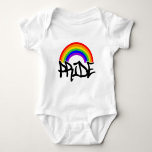 Gay Pride Rainbow Baby Bodysuit