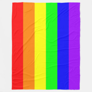 Gay Pride Rainbow Blanket (Pure Colours)
