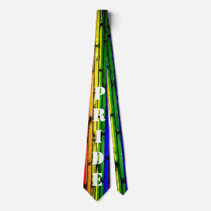 Gay PRIDE Rainbow Bricks Tie