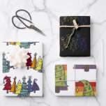 Gay Pride Rainbow Christmas Tree Pattern Wrapping Paper Sheet<br><div class="desc">Gay Pride Rainbow Christmas Tree Pattern collection wrapping paper sheets from Ricaso</div>