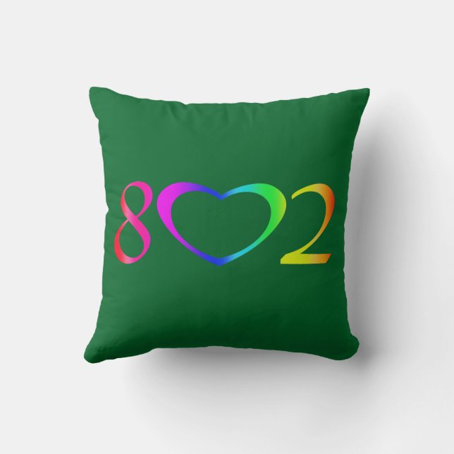Gay Pride Rainbow Cushion (Back)
