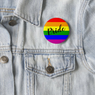 Gay Pride Rainbow Flag 6 Cm Round Badge